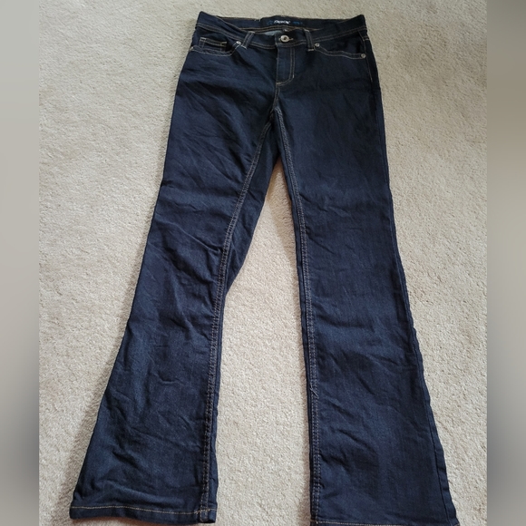 Girls Jordache Bootcut Jeans Size 12 Dark Blue Color - Picture 2 of 6